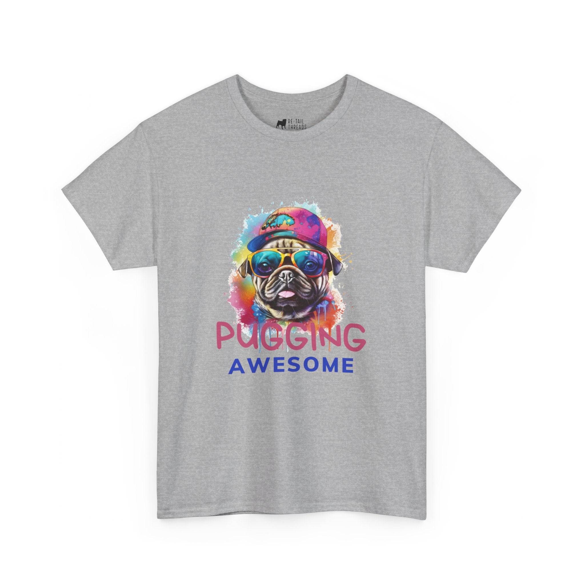 Pug T-Shirt: Pugging Awesome