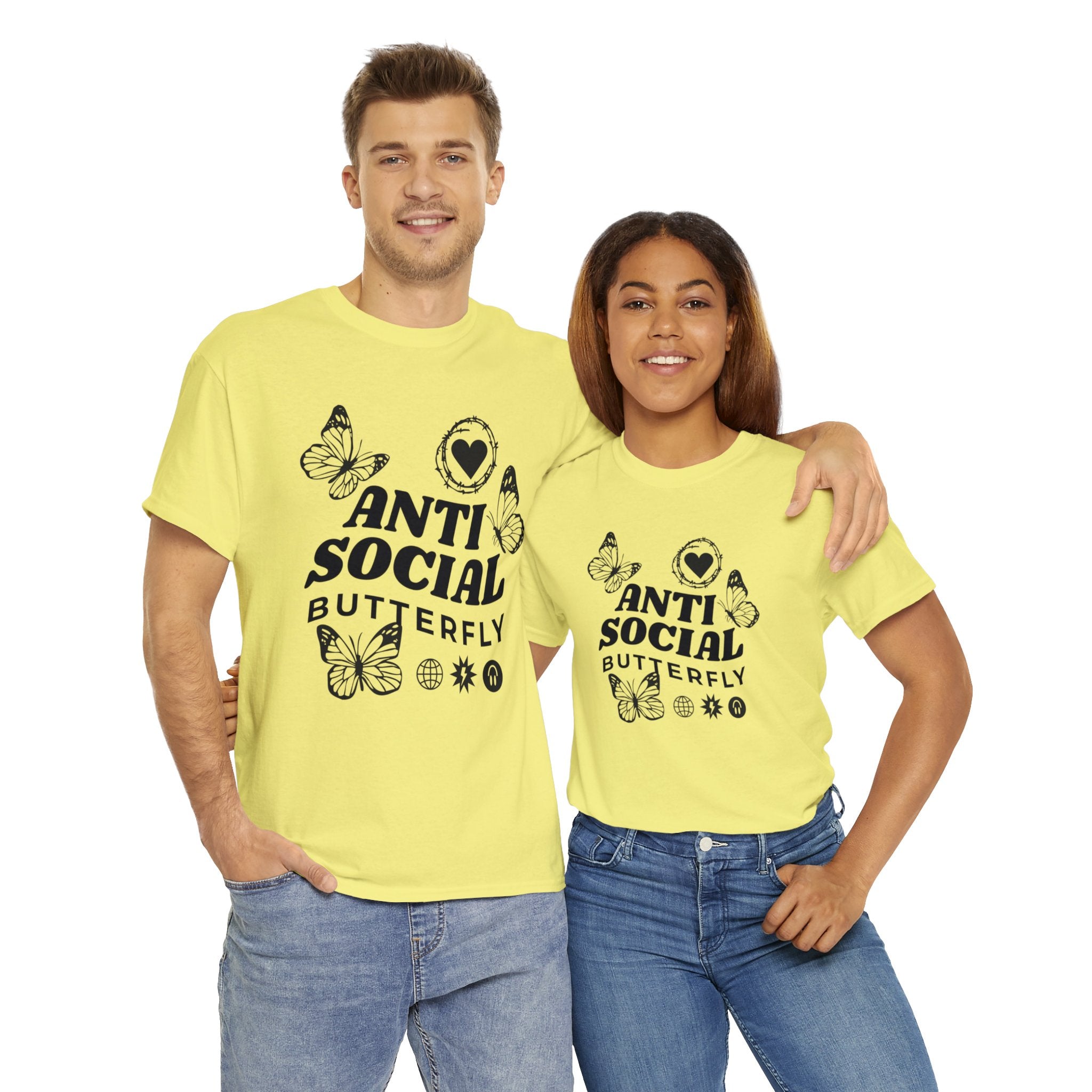 Funny T-Shirt: Anti-Social Butterfly