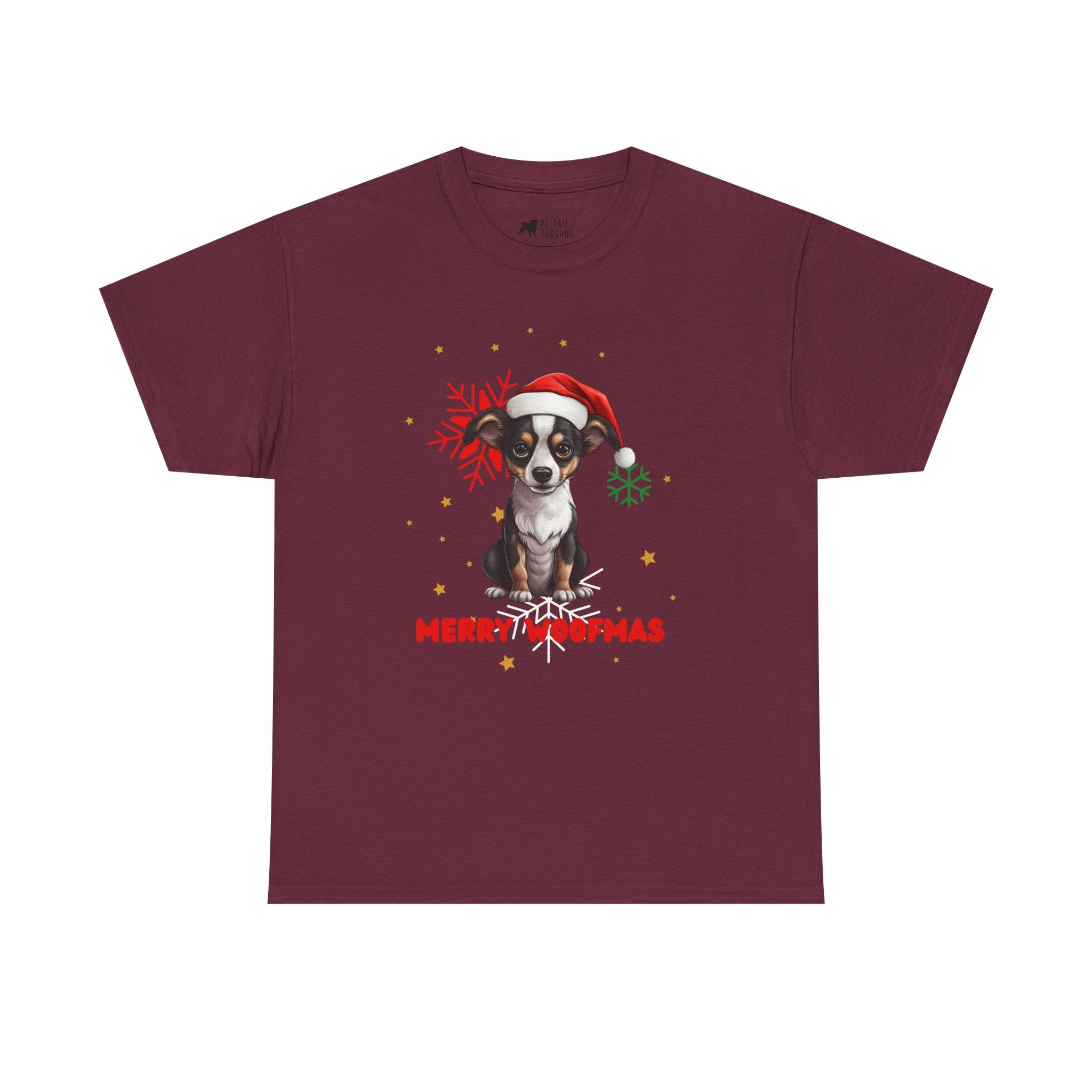 Christmas T-Shirt: Santa Hat Rat Terrier