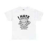 Cat T-Shirt: Hate Mornings & People