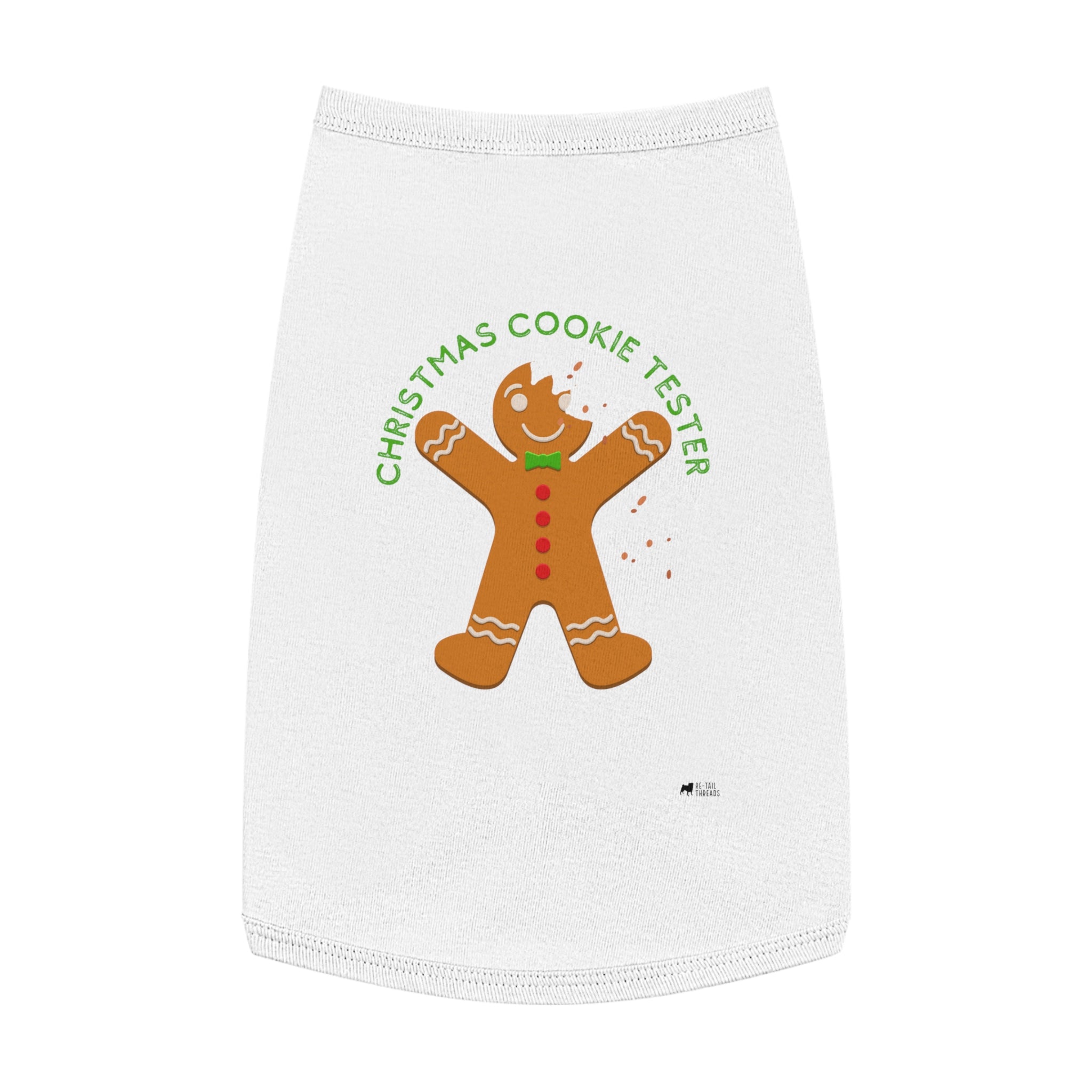 Dog Tank Top - Christmas Cookie Tester Shirt