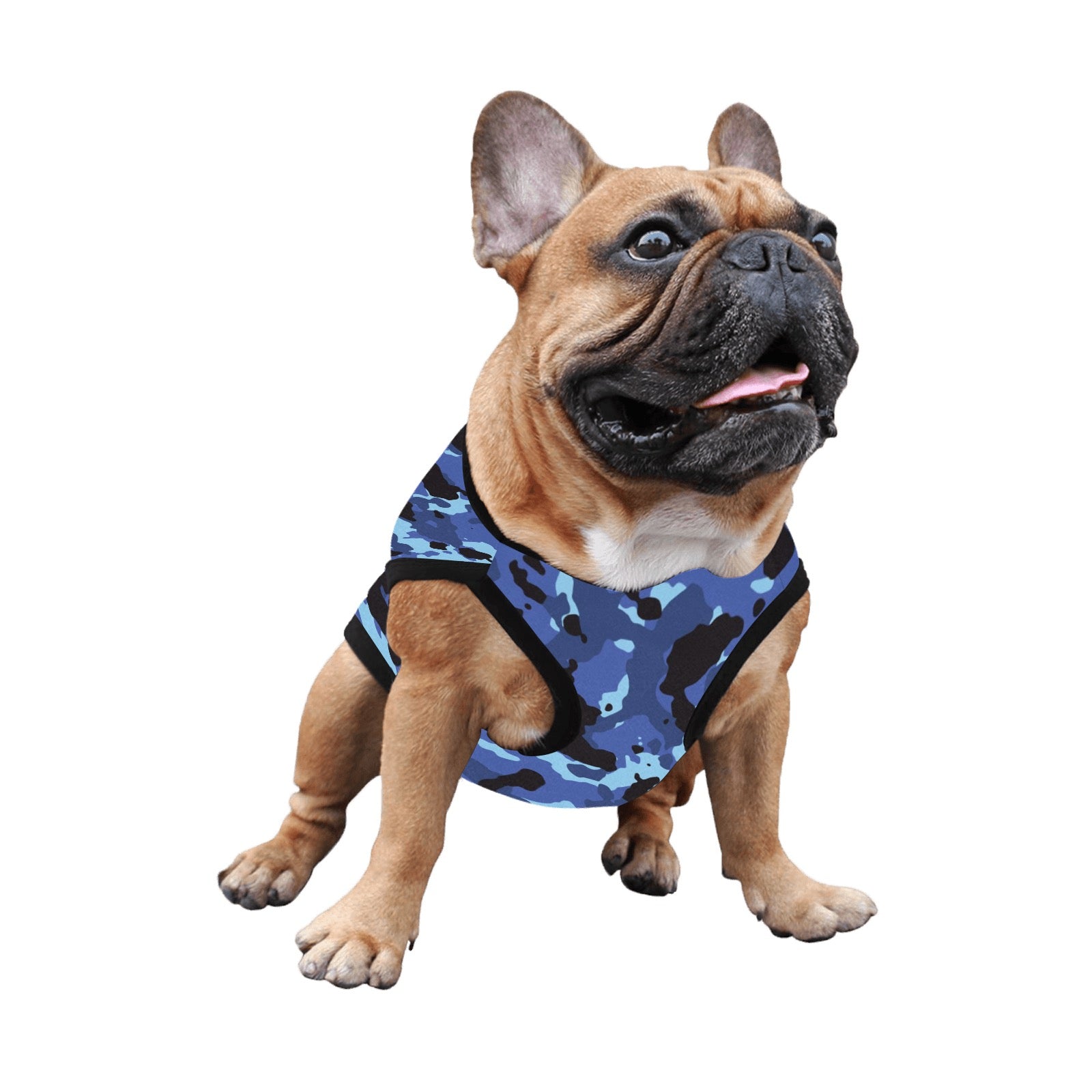 Black and Blue Camo Pet Tank Top