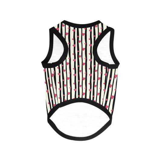 Hearts and Stripes Pet Tank Top