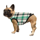 Black and Green Plaid Pet Tank Top