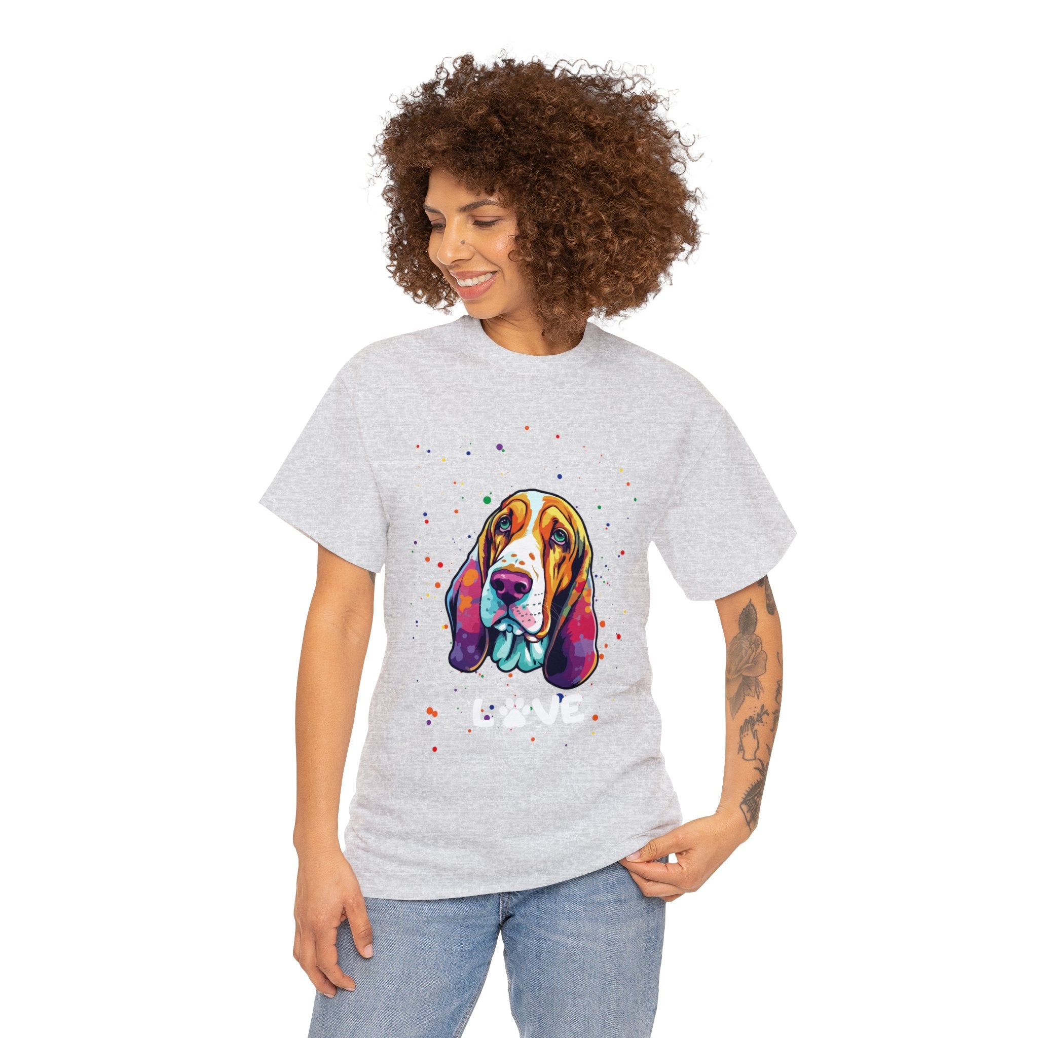 Dog T-Shirt: Bassett Hound Love
