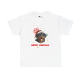 Christmas T-Shirt: Santa Hat Rottweiler
