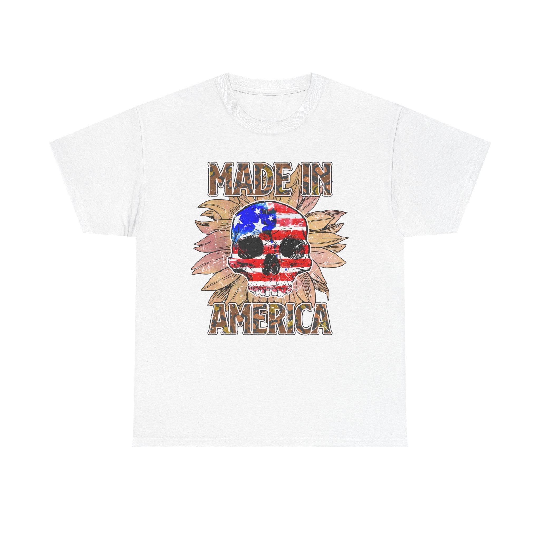 4th of July T-Shirt: Made in America Skull
