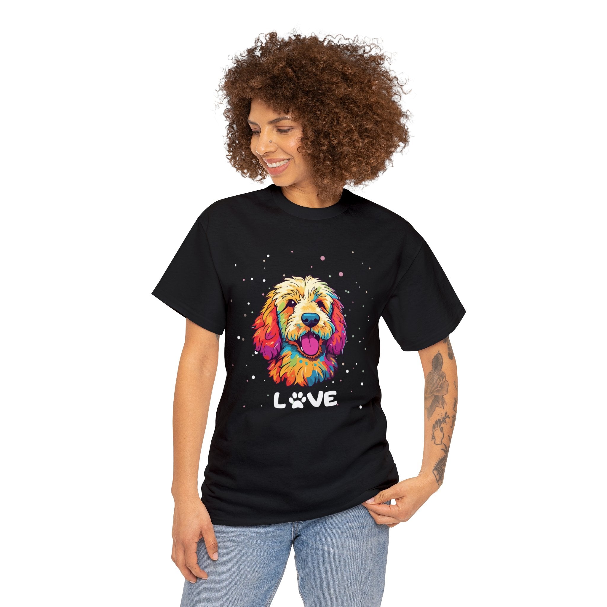 Dog T-Shirt: Goldendoodle Love