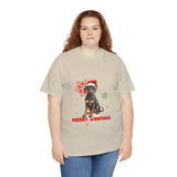 Christmas T-Shirt: Black and Tan Dog