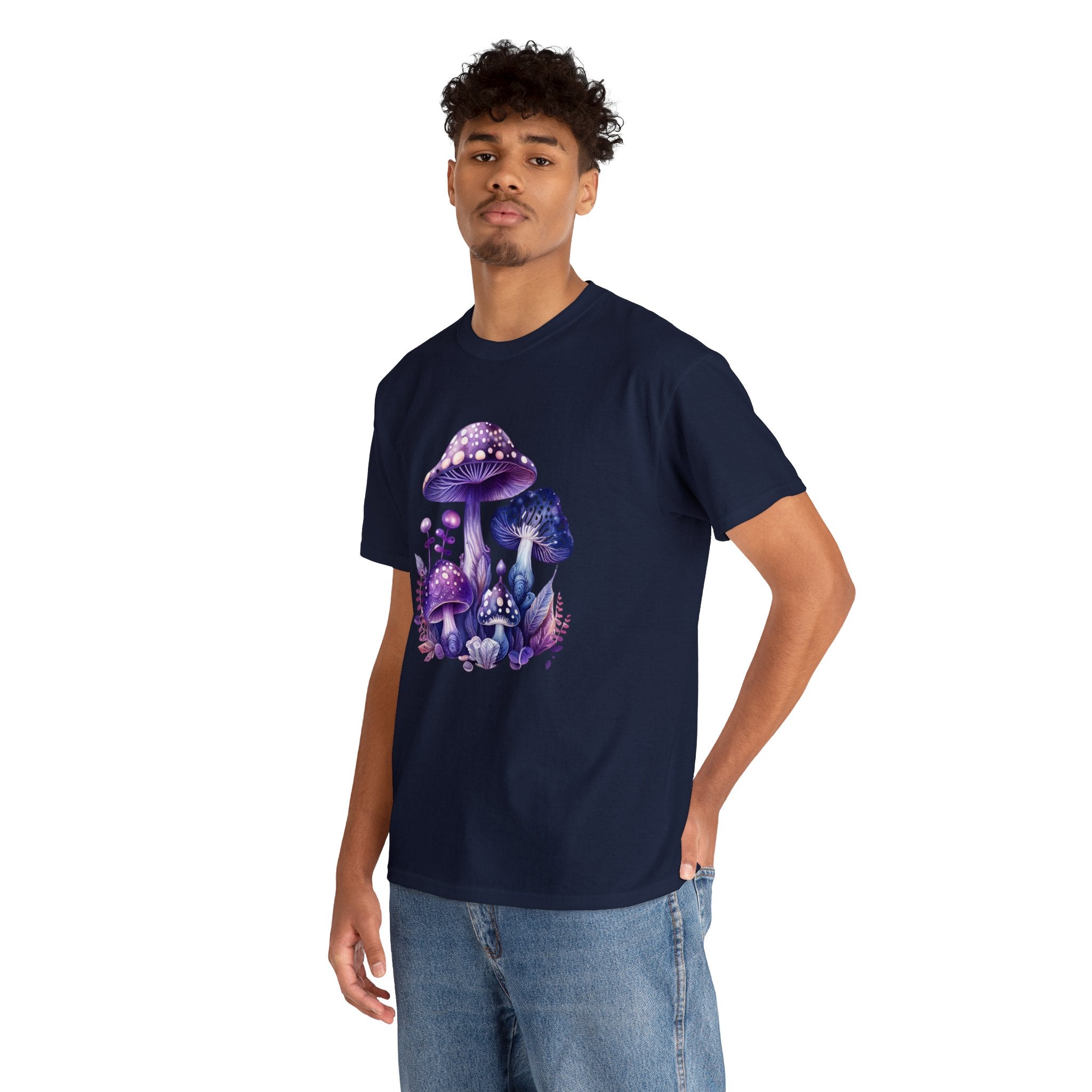 Mushroom T-Shirt: Large Mystical Mushrooms