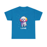 Dog T-Shirt: Bichon Frise Love