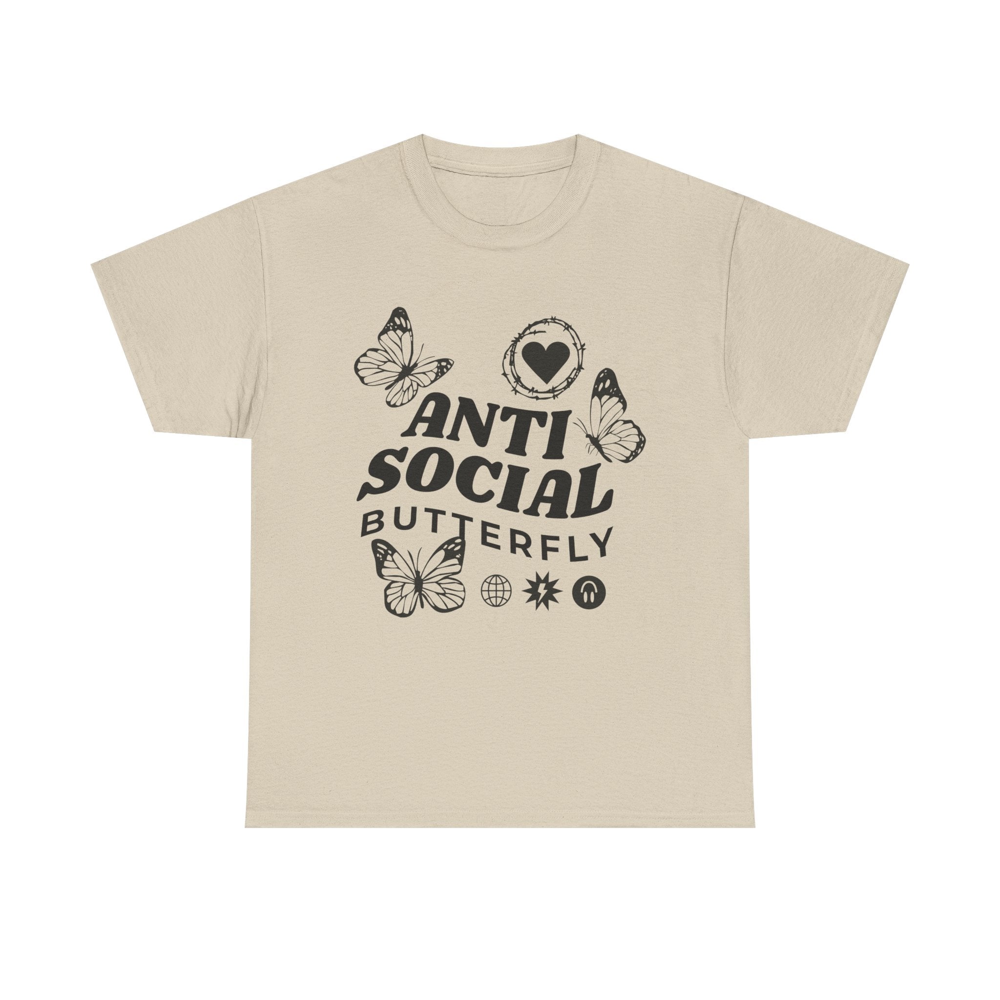 Funny T-Shirt: Anti-Social Butterfly