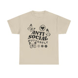 Funny T-Shirt: Anti-Social Butterfly