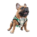 Black and Green Plaid Pet Tank Top