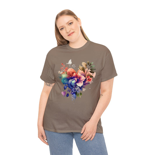 Love T-Shirt: Flowery Heart