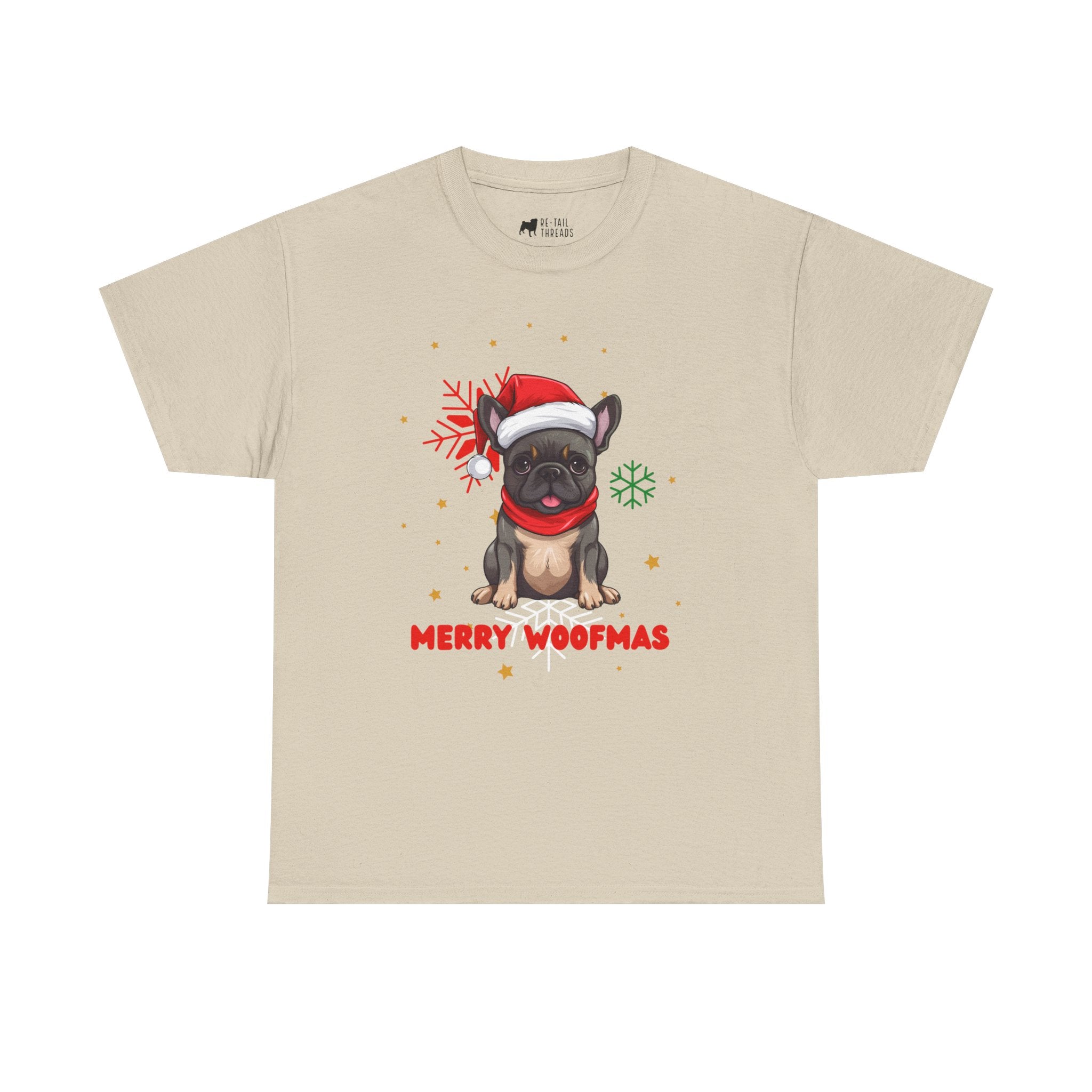 Christmas T-Shirt: Santa Hat French Bulldog