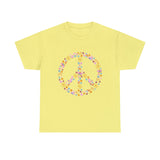 Summer T-Shirt: Flowery Peace Sign