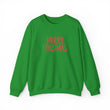 Embroidered Merry Christmas Crewneck Sweatshirt — Minimal Holiday Design