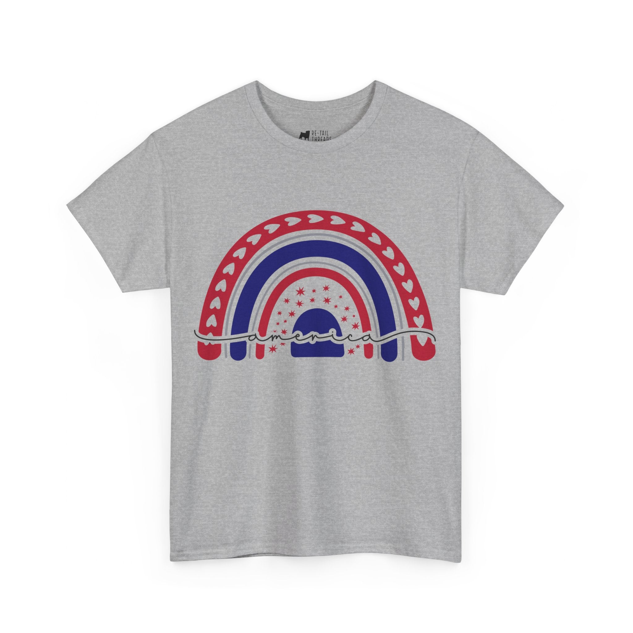 4th of July T-Shirt: America Rainbow