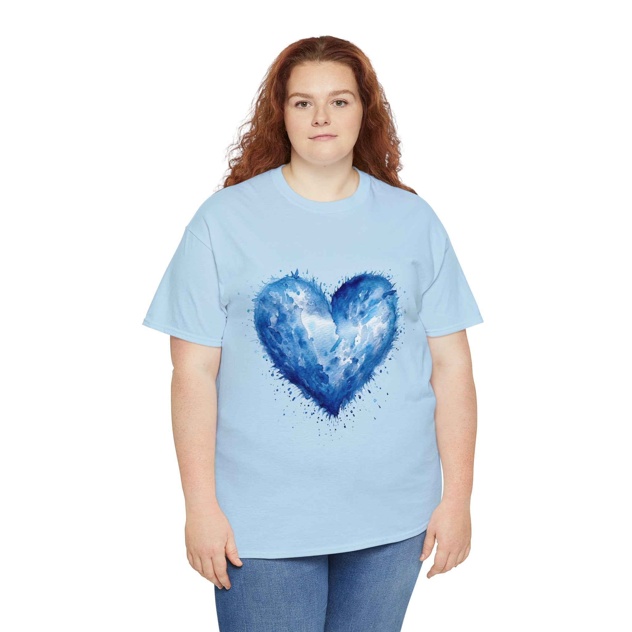 Love T-Shirt: Blue Heart