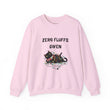 “Zero Fluffs Given” Cat Crewneck Sweatshirt — Funny Holiday Cat Lover Pullover