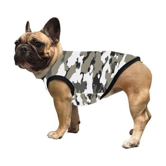 Black and White Camo Pet Tank Top