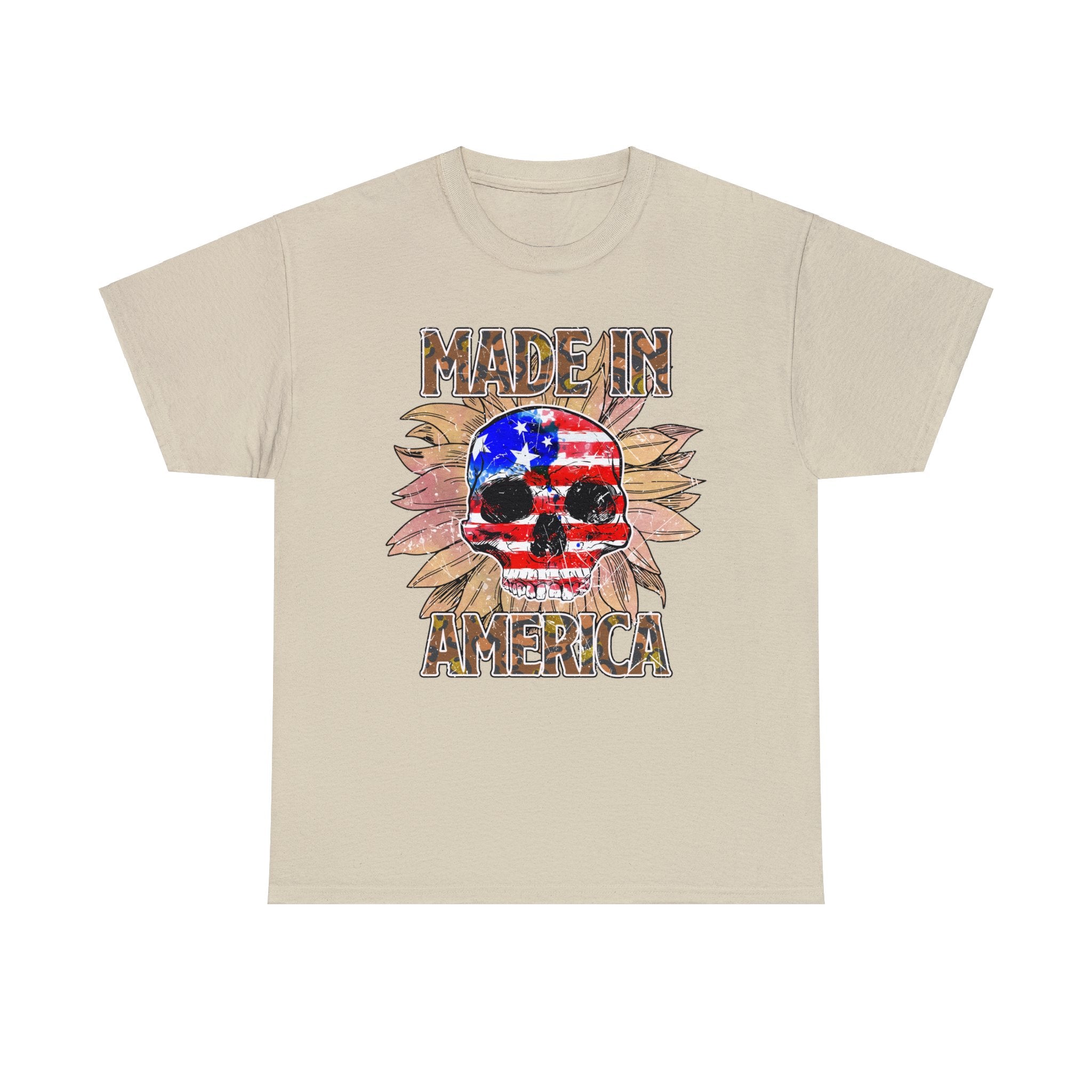 4th of July T-Shirt: Made in America Skull