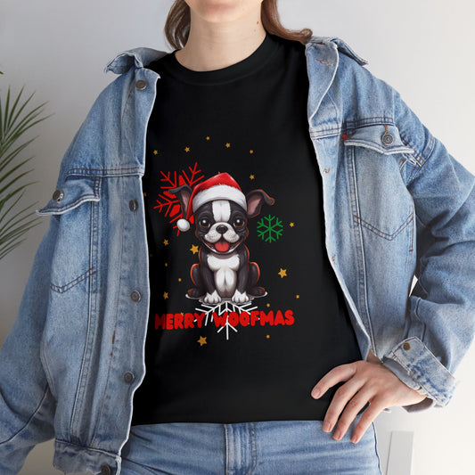 Christmas T-Shirt: Boston Terrier