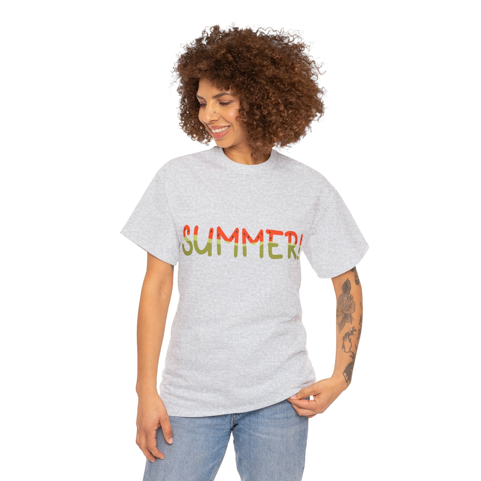 Summer T-Shirt: Summer (Watermelon Font)