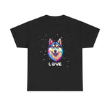 Dog T-Shirt: Husky Love