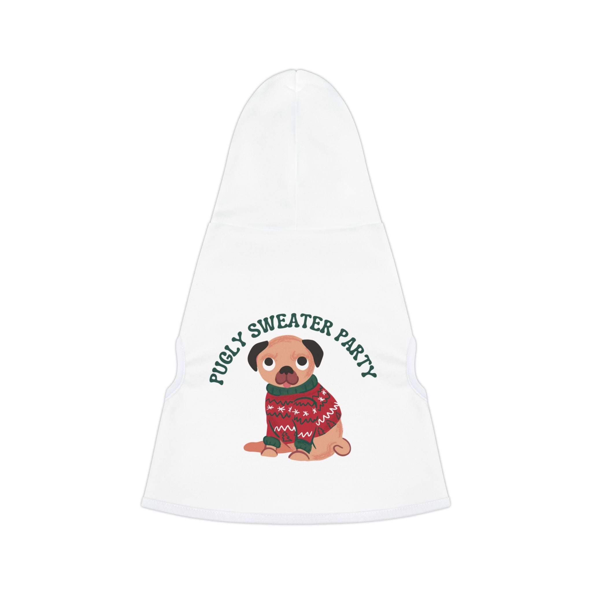 Christmas Pet Hoodie: Pugly Sweater Party