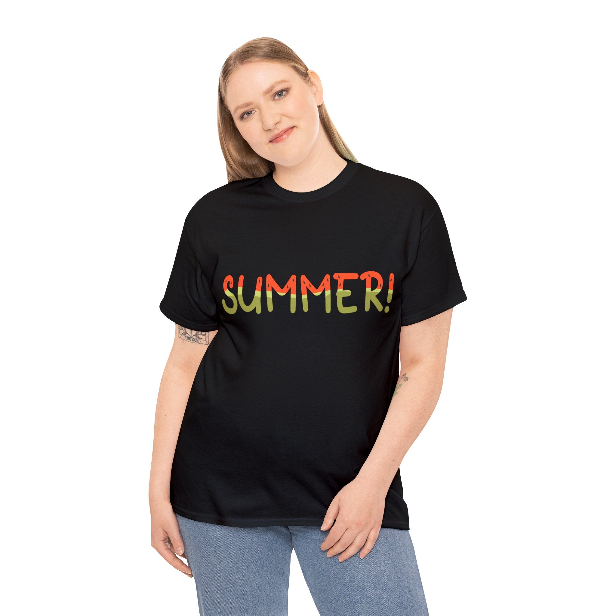 Summer T-Shirt: Summer (Watermelon Font)