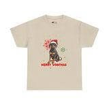 Christmas T-Shirt: Black and Tan Dog