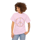 Summer T-Shirt: Flowery Peace Sign