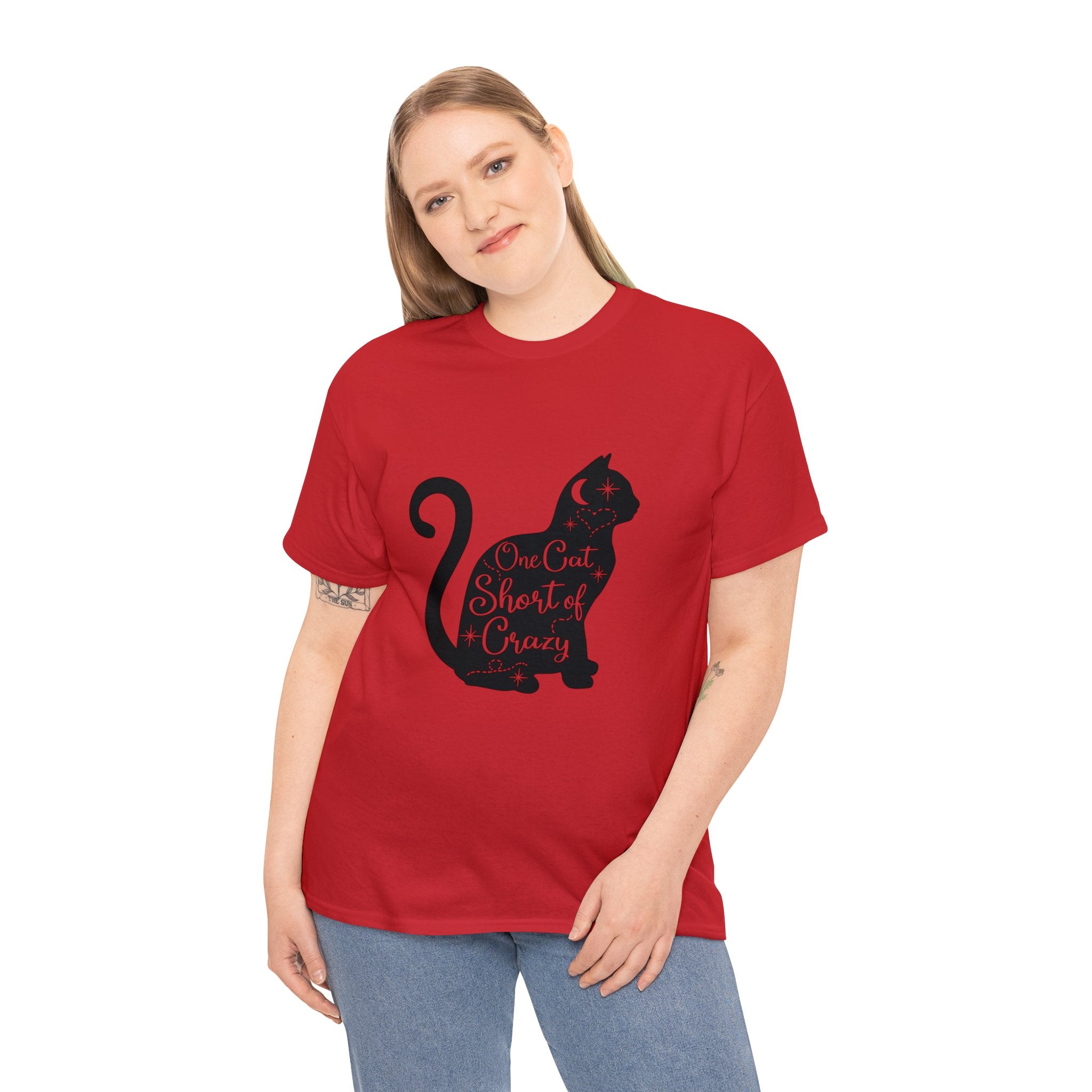 Cat T-Shirt: One Cat Short of Crazy #1