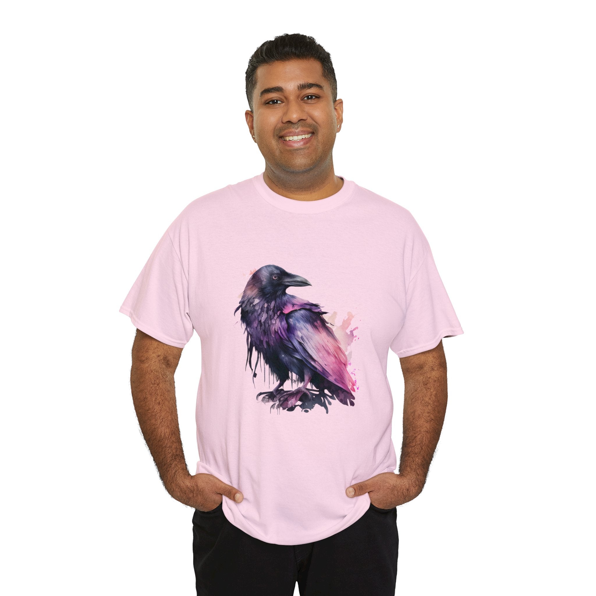 Bird T-Shirt: Watercolor Crow