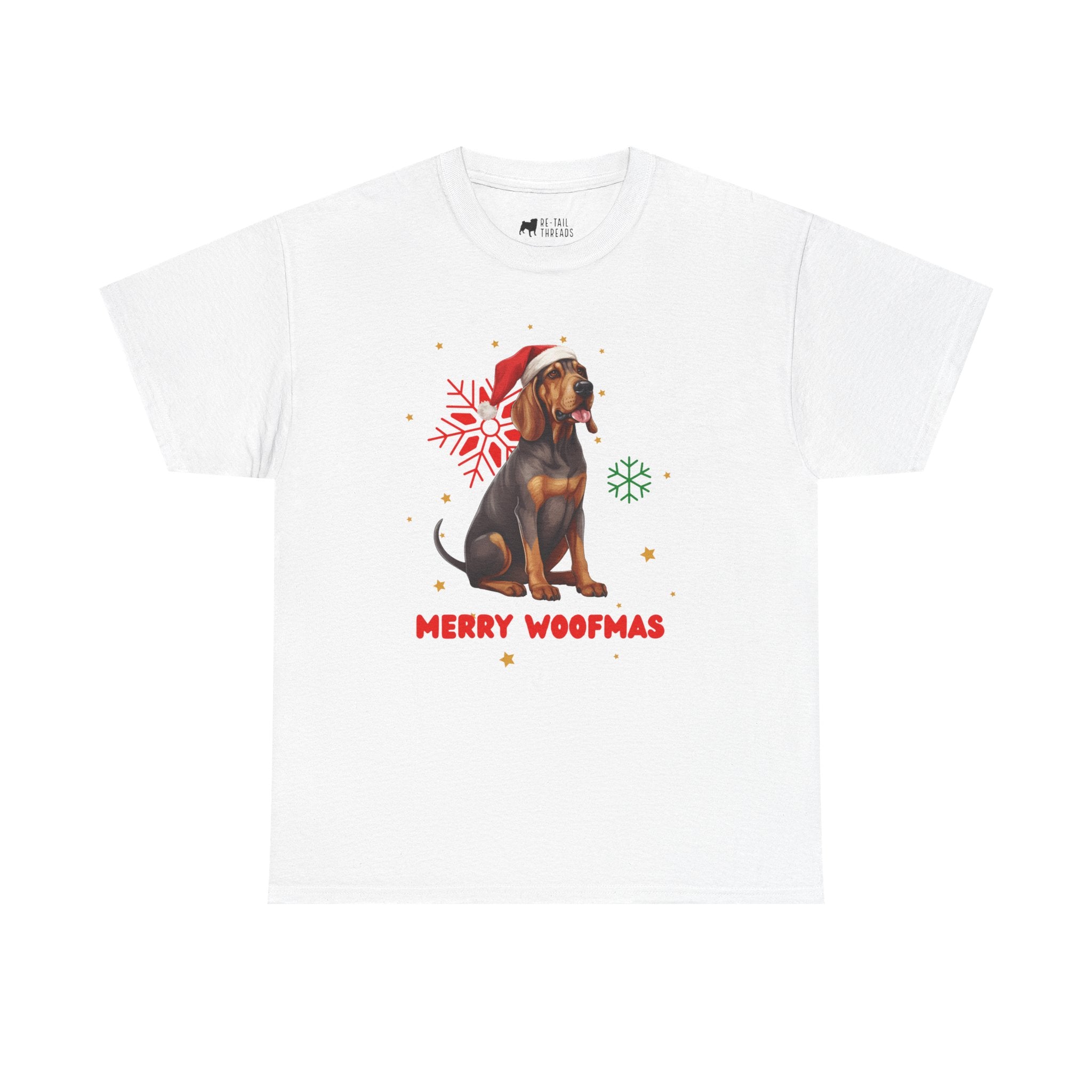 Christmas T-Shirt: Santa Hat Coonhound