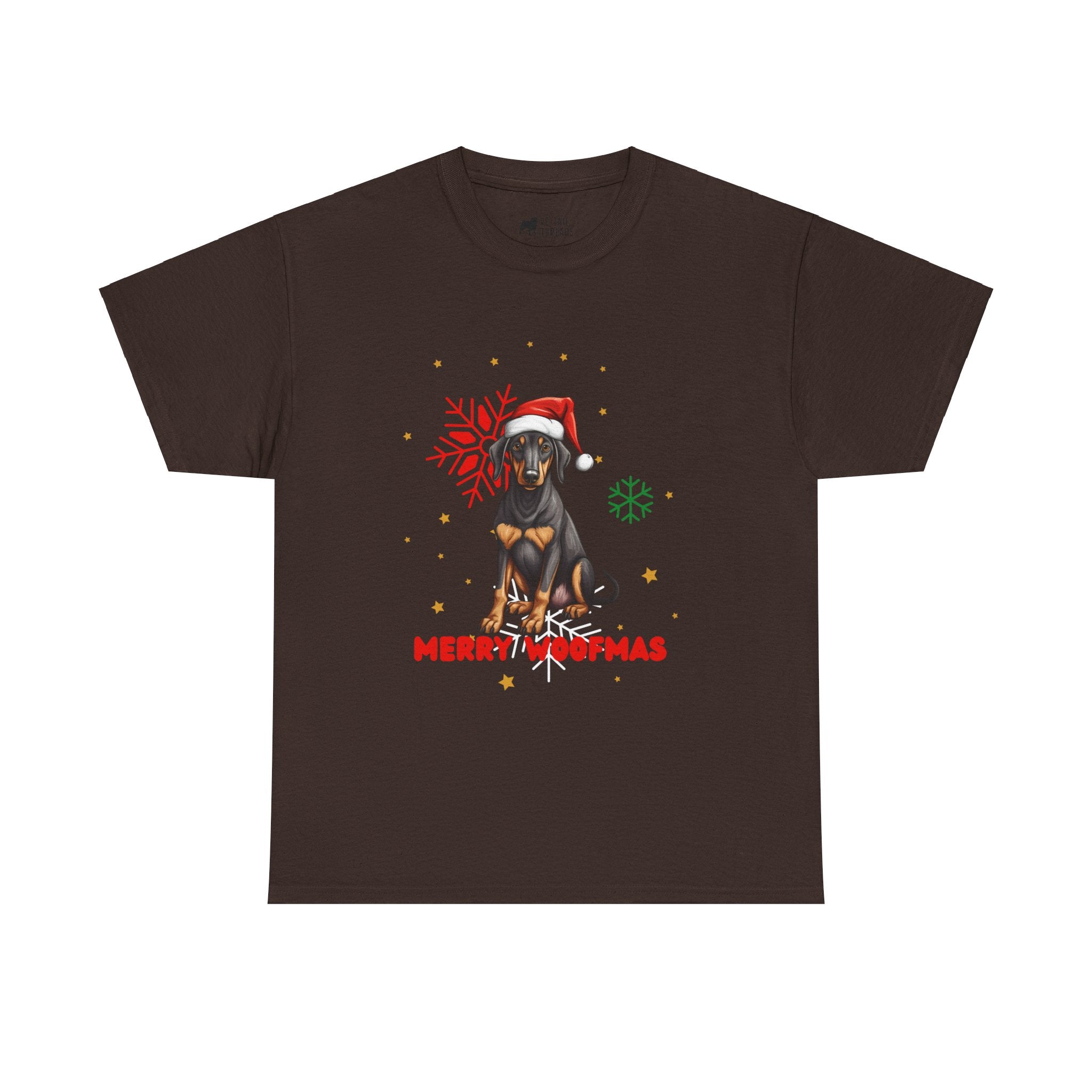 Christmas T-Shirt: Black and Tan Dog