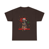 Christmas T-Shirt: Black and Tan Dog