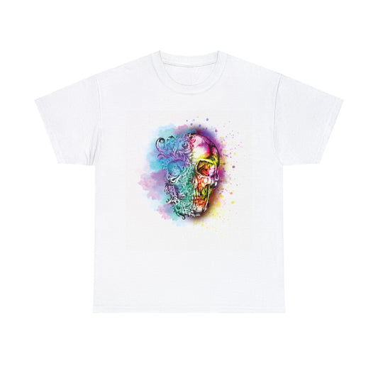 Skull T-Shirt: Gold & Multicolor