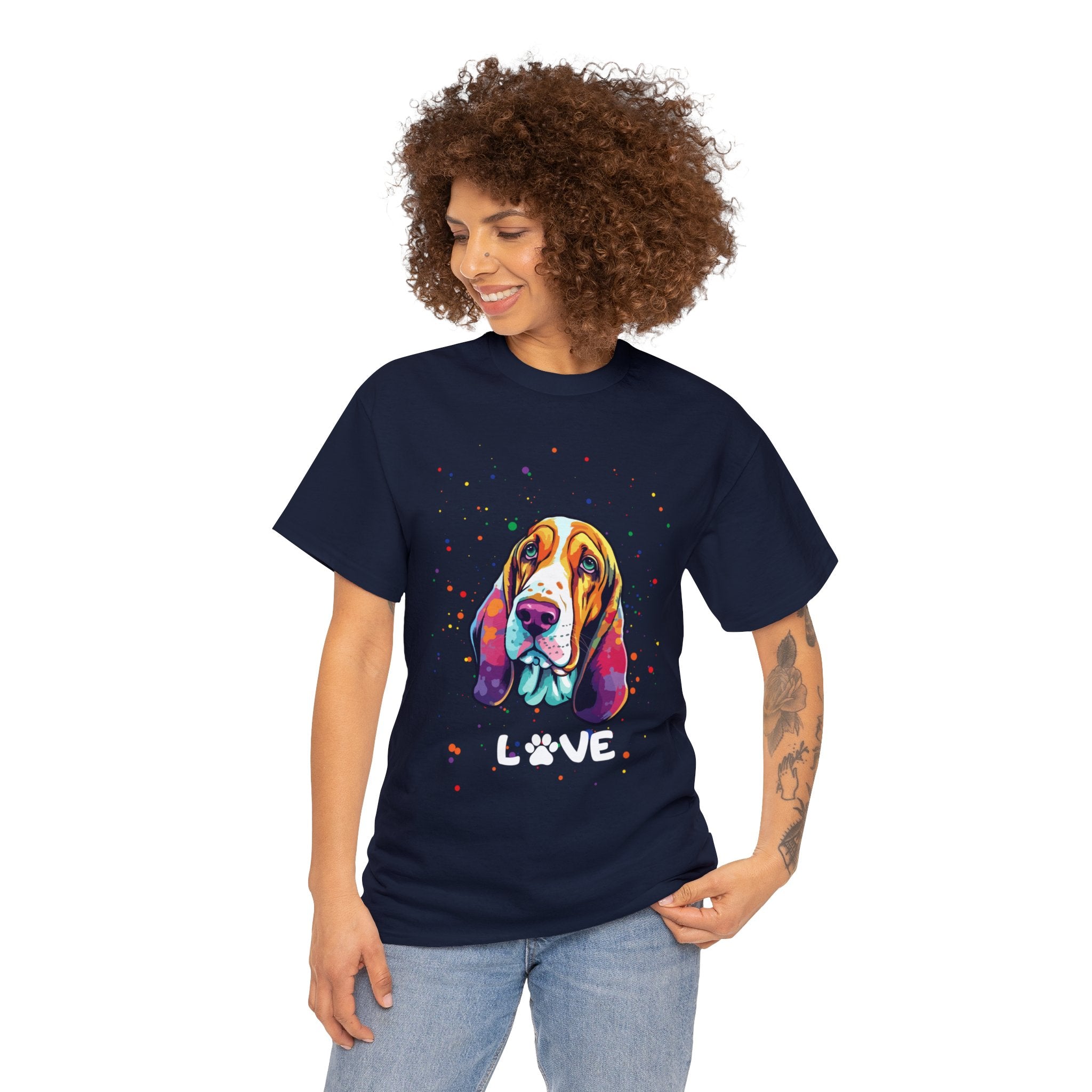 Dog T-Shirt: Bassett Hound Love
