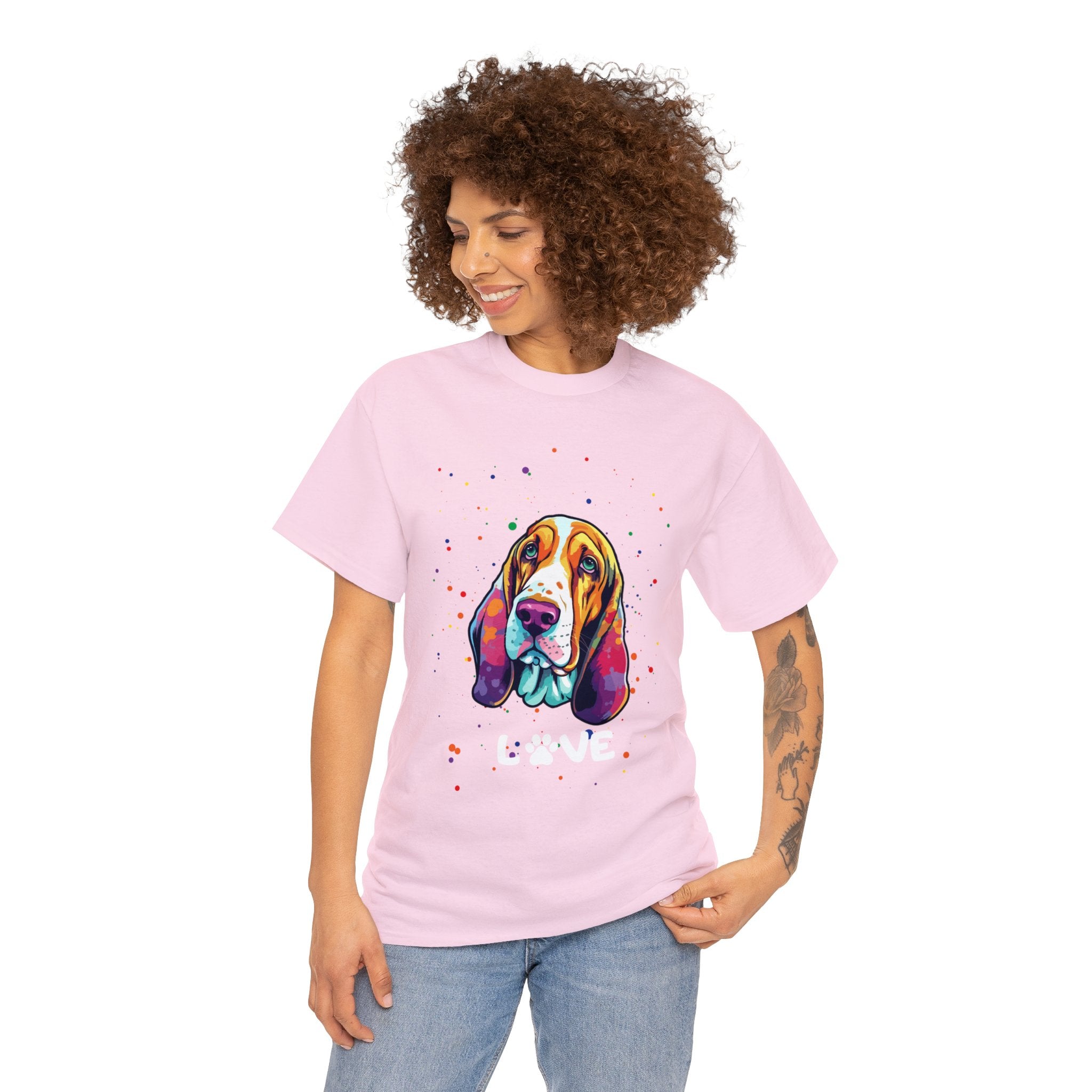 Dog T-Shirt: Bassett Hound Love