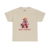 Christmas T-Shirt: Merry Woofmas Tree of Dogs