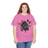 Summer T-Shirt: Black Flower