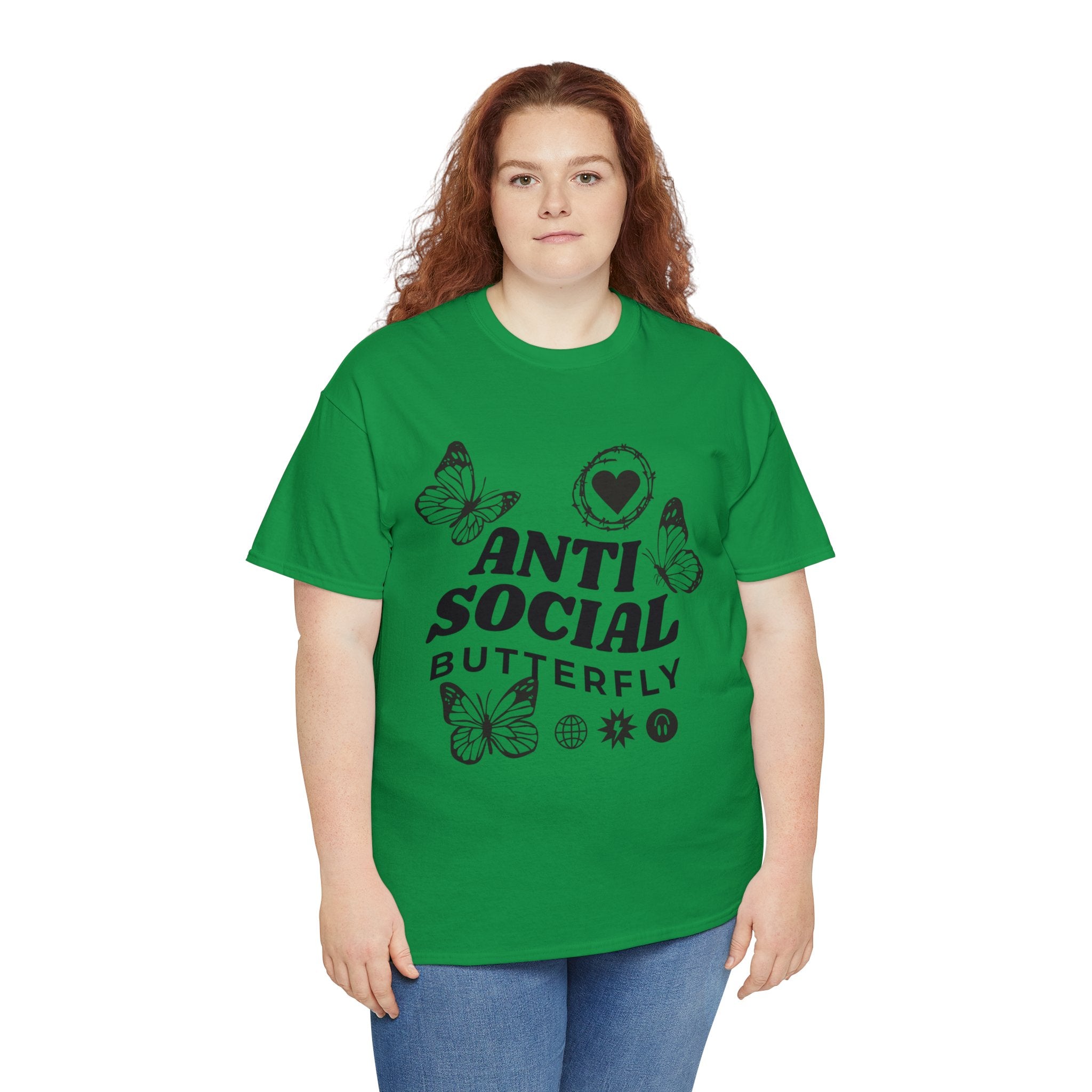 Funny T-Shirt: Anti-Social Butterfly