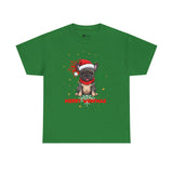 Christmas T-Shirt: Santa Hat French Bulldog