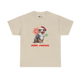 Christmas T-Shirt: Santa Hat Australian Shepard