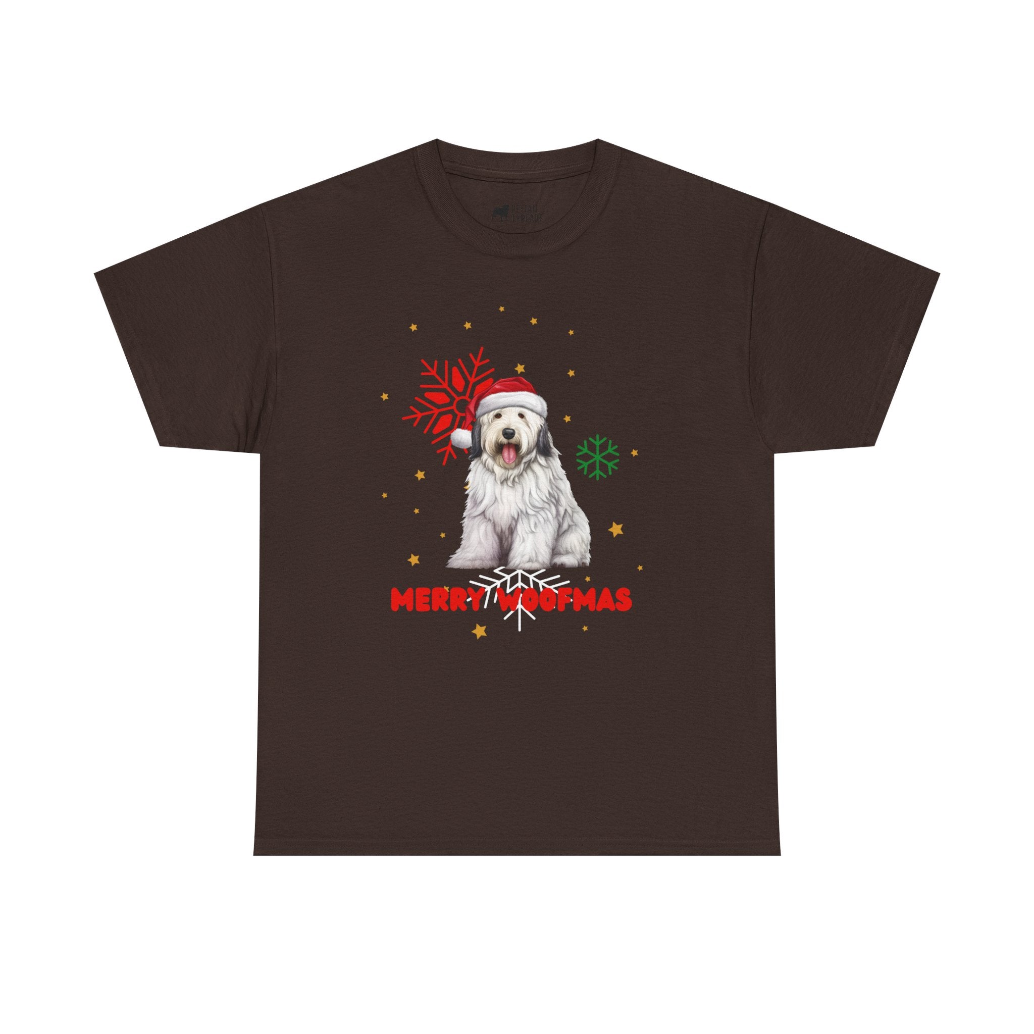 Christmas T-Shirt: Santa Hat Sheepdog