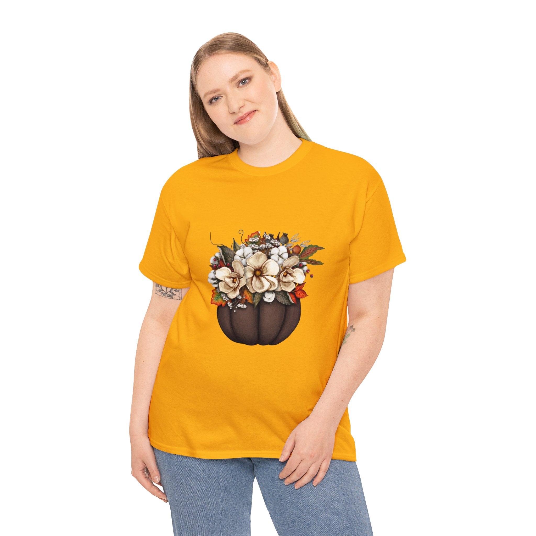 Halloween T-Shirt: Fall Flowers