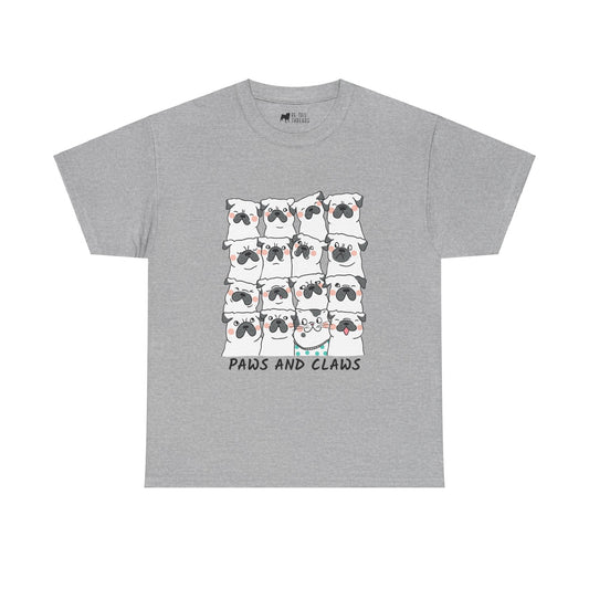 Pug T-Shirt: Paws And Claws